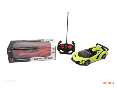 27MHZ 1:18 4CHANNELS R/C CAR W/LIGHT W/O 3*AA BATTERIES IN CAR/2*AA BATTERIES IN CONTROLLER 2COLOURS