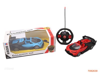 27MHZ 1:18 4CHANNELS R/C CAR W/LIGHT W/O 3*AA BATTERIES IN CAR/2*AA BATTERIES IN CONTROLLER 2COLOURS