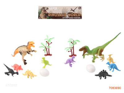 DINOSAUR SET 7PCS 2ASTD