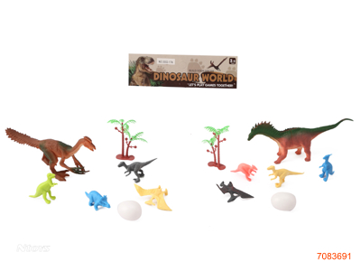 DINOSAUR SET 7PCS 2ASTD