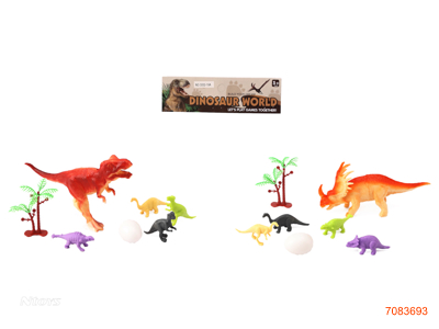 DINOSAUR SET 7PCS 2ASTD