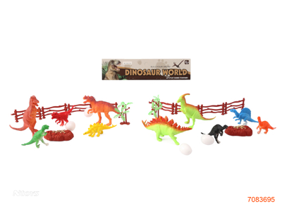 DINOSAUR SET 13PCS 2ASTD