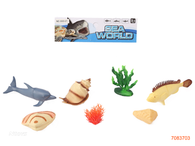 MARINE ANIMAL SET 7PCS