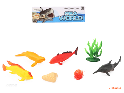 MARINE ANIMAL SET 7PCS