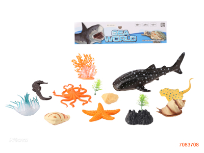 MARINE ANIMAL SET 13PCS