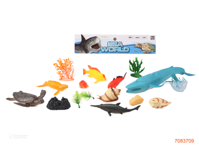 MARINE ANIMAL SET 16PCS