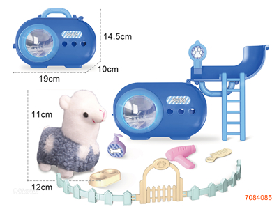 PET CAGE SET W/LIGHT/3*AG13 BATTERIES