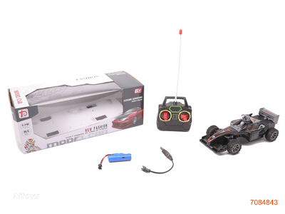 40MHZ 1:18 4CHANNELS R/C CAR W/3.7V BATTERY PACK IN CAR/USB CABLE W/O 2*AA BATTERIES IN CONTROLLER 3COLOURS