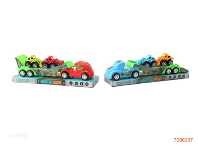 F/P CAR W/2PCS FREE WHEEL CAR 2ASTD