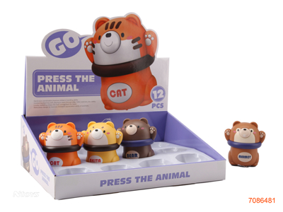PRESS AND GO ANIMAL 12PCS/DISPLAY BOX 4ASTD