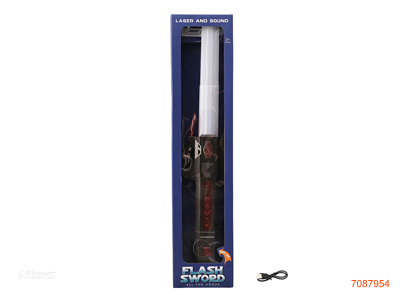 FLASHING SWORD W/LIGHT/SOUND/3.7V BATTERY PACK/USB CABLE