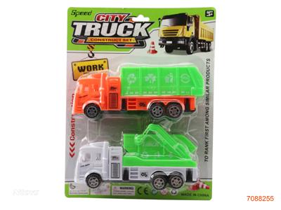 F/P CONSTRUCTION ENGINE TRUCK 2PCS