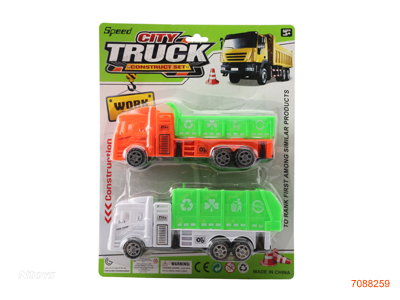 F/P CONSTRUCTION ENGINE TRUCK 2PCS