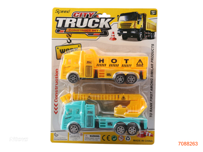 F/P CONSTRUCTION ENGINE TRUCK 2PCS