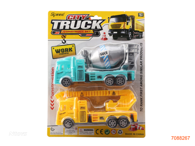 F/P CONSTRUCTION ENGINE TRUCK 2PCS