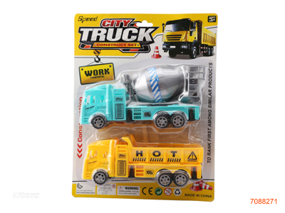 F/P CONSTRUCTION ENGINE TRUCK 2PCS