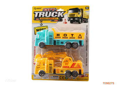 F/P CONSTRUCTION ENGINE TRUCK 2PCS