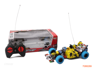 4CHANNELS R/C CAR W/LIGHT W/O 3*AA BATTERIES IN CAR/2*AA BATTERIES IN CONTROLLER