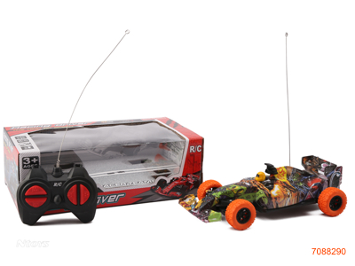 4CHANNELS R/C CAR W/O 3*AA BATTERIES IN CAR/2*AA BATTERIES IN CONTROLLER