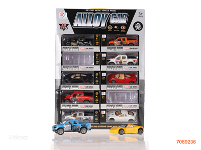 1:38 PULL BACK DIE-CAST CAR 10PCS/DISPLAY BOX 10ASTD