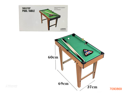 WOODEN POOL TABLE