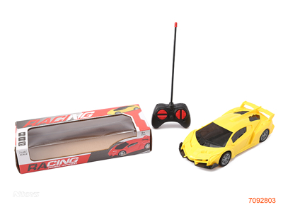 27MHZ 1:18 4CHANNELS R/C CAR W/O 3*AA BATTERIES IN CAR/2*AA BATTERIES IN CONTROLLER 2COLOURS