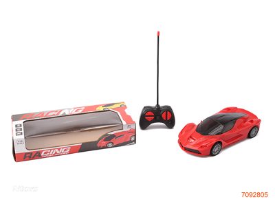 27MHZ 1:18 4CHANNELS R/C CAR W/O 3*AA BATTERIES IN CAR/2*AA BATTERIES IN CONTROLLER 2COLOURS