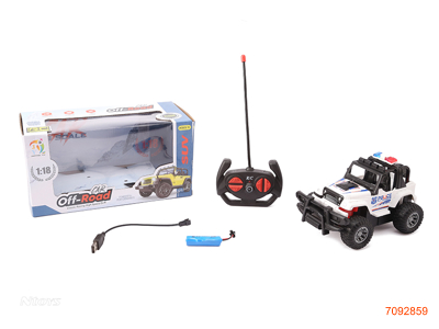 49MHZ 1:18 4CHANNELS R/C CAR W/LIGHT/3.7V 500MAH BATTERY PACK/USB CABLE W/O 2*AA BATTERIES IN CONTROLLER