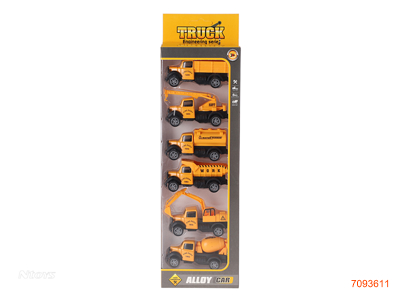 PULL BACK DIE-CAST CAR 6PCS