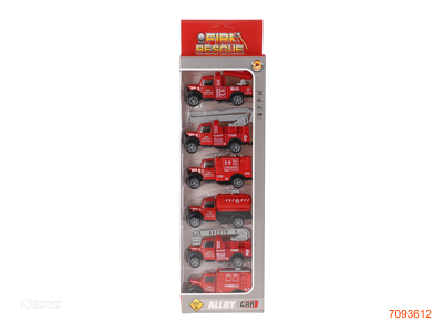 PULL BACK DIE-CAST CAR 6PCS