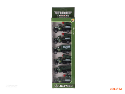 PULL BACK DIE-CAST CAR 6PCS