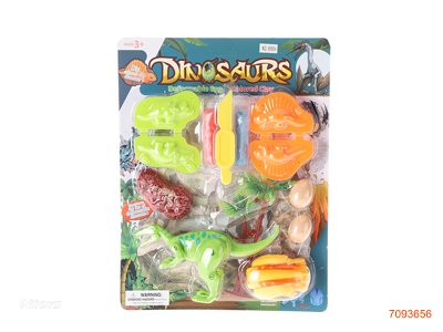 2IN1 DEFORMED DINOSAUR EGG AND PLASTICINE SET