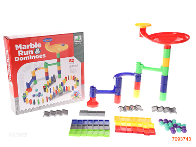 MARBLE RUN & DOMINOES 82PCS