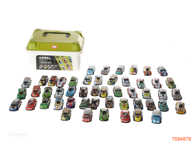 PULL BACK DIE-CAST CAR SET 50PCS