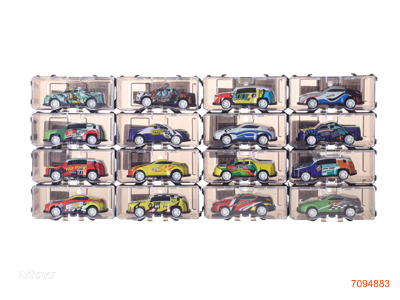 PULL BACK DIE-CAST CAR 8PCS/DISPLAY BOX