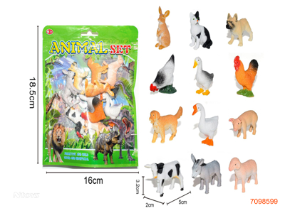 ANIMAL SET 12PCS