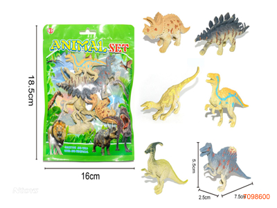 DINOSAUR SET 6PCS