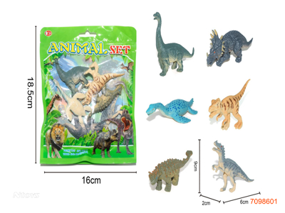 DINOSAUR SET 6PCS