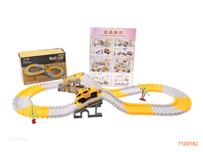 B/O TRAIN TRACK W/1PCS B/O CAR W/O 1*AA BATTERIES 135PCS