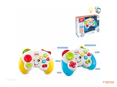 B/O BABY GAMEPAD W/LIGHT/MUSIC/SOUND,W/O 2*AA BATTERIES,2COLOUR