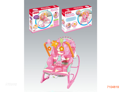 BABY ROCKING CHAIR W/SHAKE/MUSIC/3*AG13 BATTERIES W/O 1*D BATTERIES