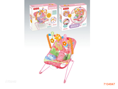 BABY ROCKING CHAIR W/SHAKE/MUSIC/3*AG13 BATTERIES W/O 1*D BATTERIES