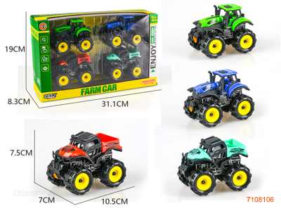 F/P FARM TRUCK 4PCS