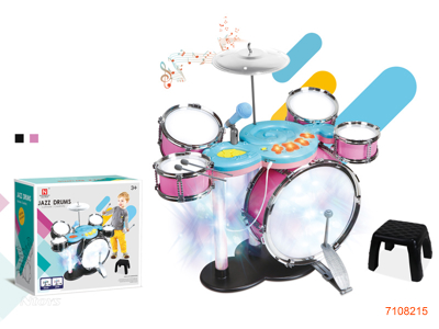 DRUM W/LIGHT/MUSIC W/O 3*AA BATTERIES IN ELECTRONIC ORGAN 2COLOURS