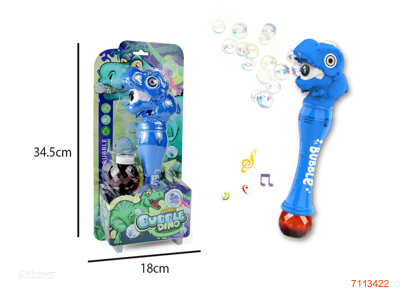 B/O BUBBLE WAND W/1PCS 85ML BUBBLE WATER/LIGHT/MUSIC W/O 3*AA BATTERIES