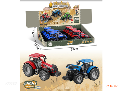 1:24 F/P FARM TRUCK 6PCS/DISPLAY BOX  2COLOURS