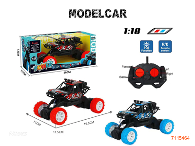 27MHZ 1:18 4CHANNLES R/C CAR W/O 3*AA BATTERIES IN CAR/2*AA BATTERIES IN CONTROLLER 2COLOURS