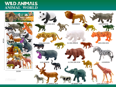 WILD ANIMAL 24PCS