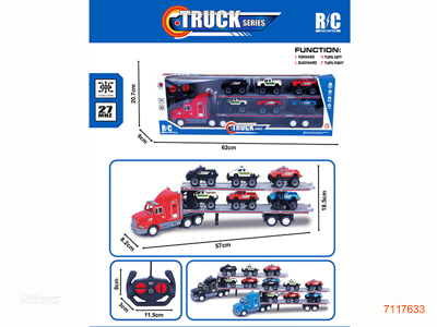 27MHZ 4CHANNELS R/C CAR W/6PCS FREE WHEEL CAR W/O 3*AA BATTERIES IN CAR/2*AA BATTERIES IN CONTROLLER 3COLOURS