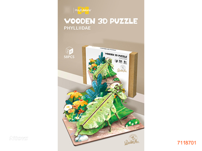 3D WOODEN PUZZLE 58PCS